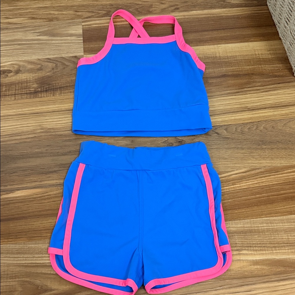 Kids Blue and Pink Activewear Set